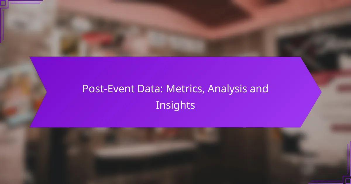 Post-Event Data: Metrics, Analysis and Insights